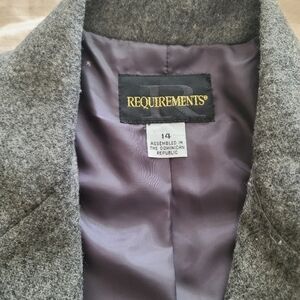 Requirements Gray Wool Blazer